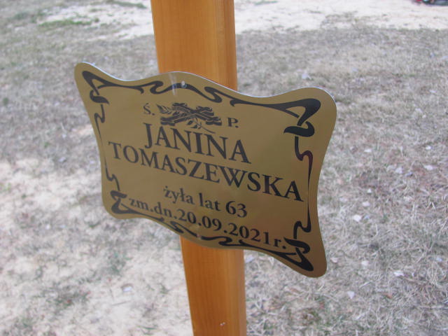 Janina Tomaszewska Zaborowice - Grobonet - Wyszukiwarka osób pochowanych